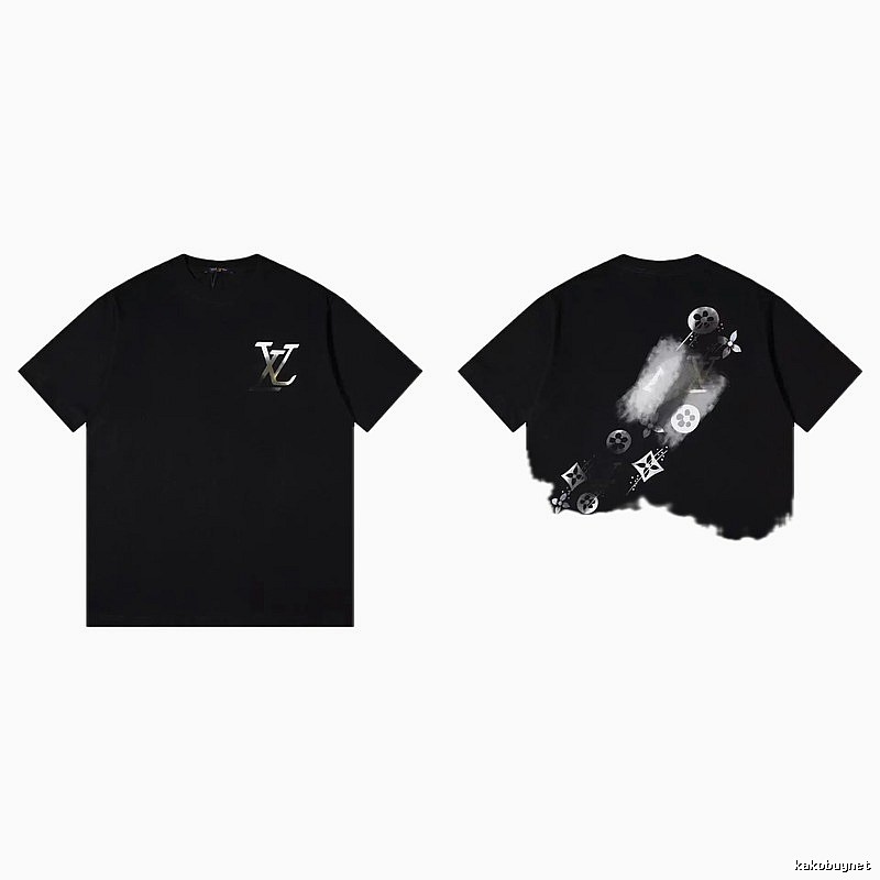 Louis Vuitton Monogram Cool Trendy Style Black Short-sleeve T-shirt