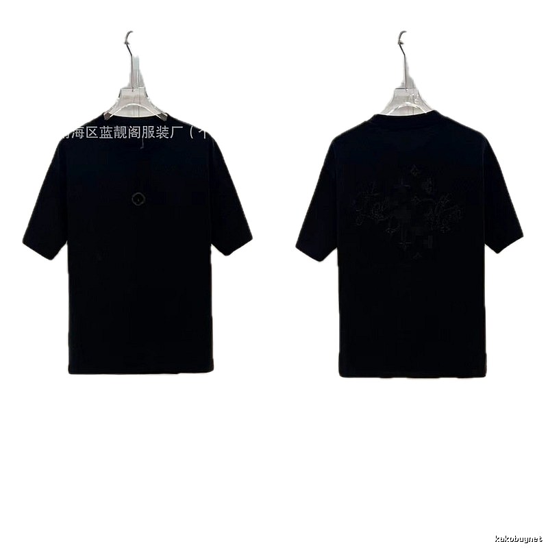 Louis Vuitton Monogram Trendy & Cool Black Short-sleeve T-shirt