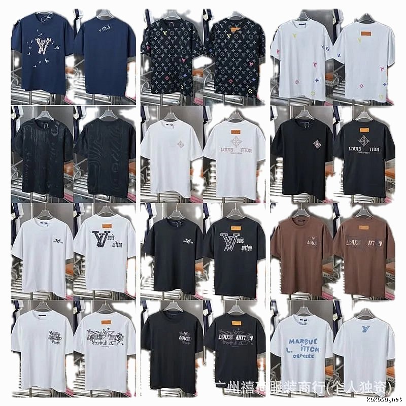 Louis Vuitton Monogram Trendy Multi-color Short-sleeve T-Shirt