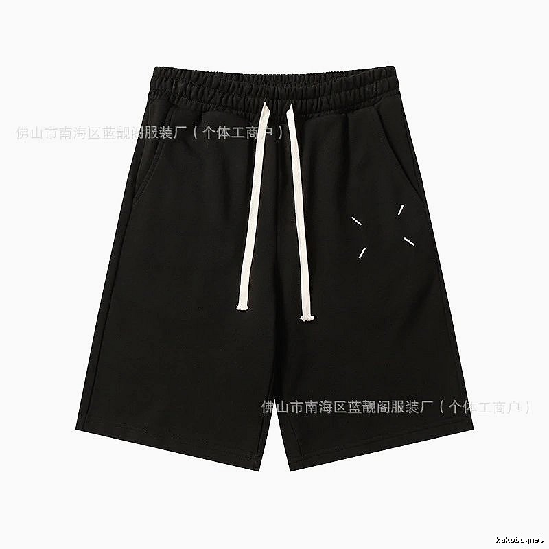 Maison Margiela minimalist style black shorts