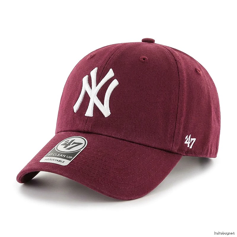 MLB 47 Series Simple Style Burgundy Hat
