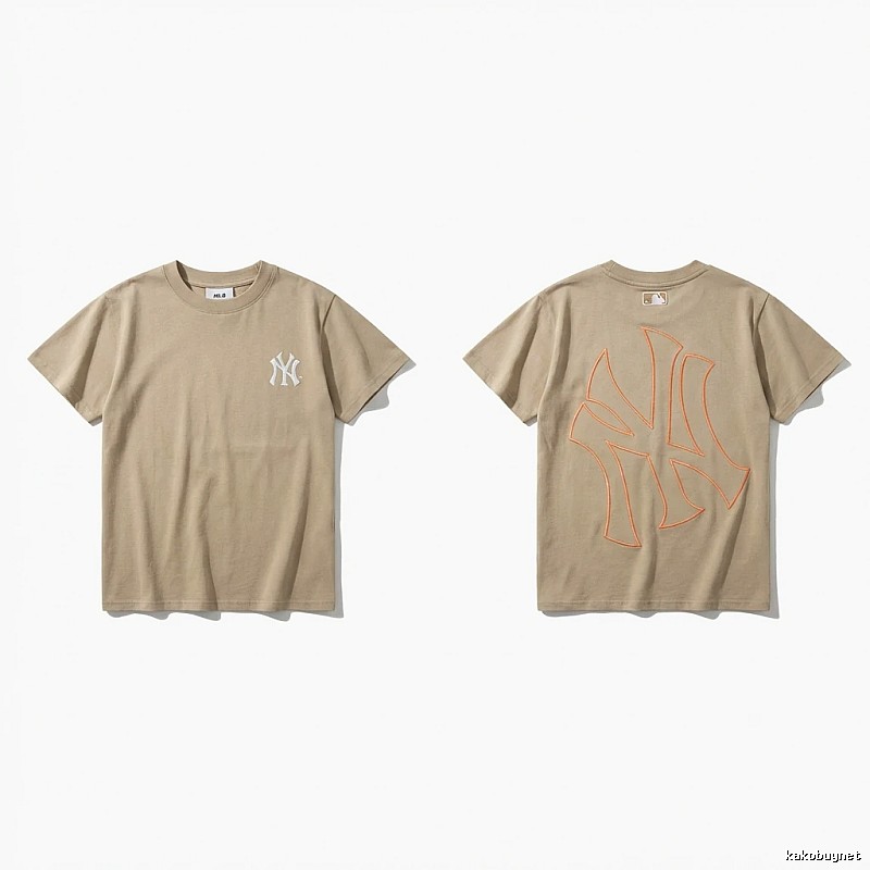 MLB retro style khaki T-shirt