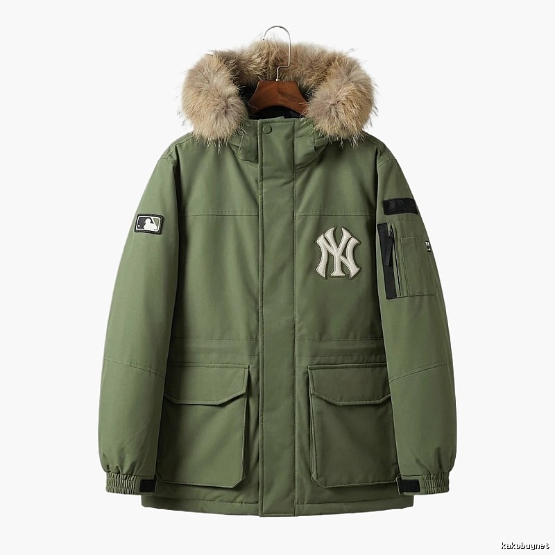 MLB trendy style army green down jacket