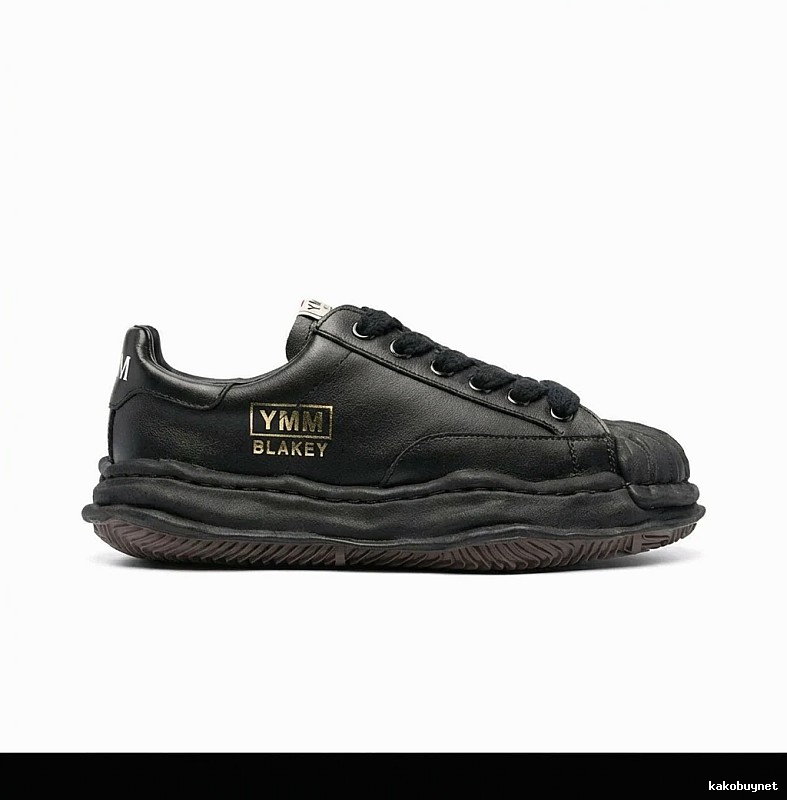 MMY thick-soled retro-style black shoes