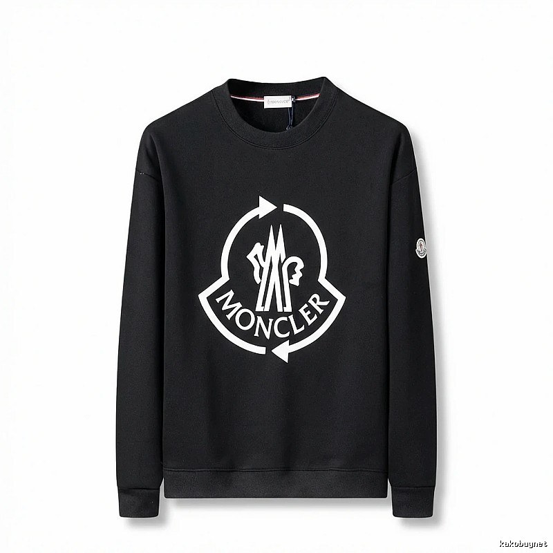 Moncler's classic trendy black sweatshirt