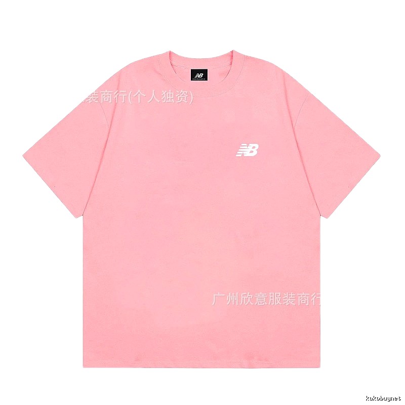 New Balance Minimalist Casual Style Pink Short-sleeve T-shirt