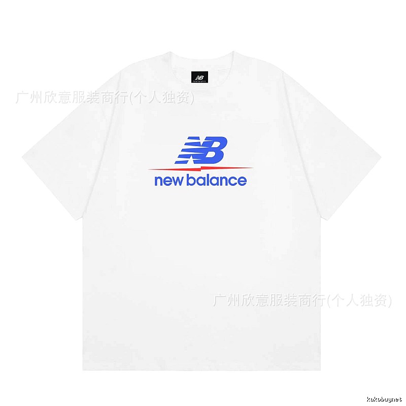 New Balance Printed Casual Style White T-shirt