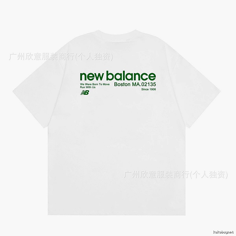 New Balance Vintage Casual Printed White T-Shirt