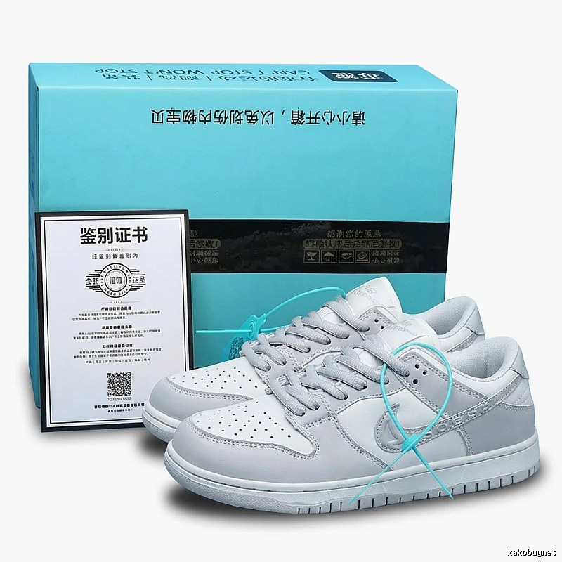 Nike Dunk simple style gray and white shoes
