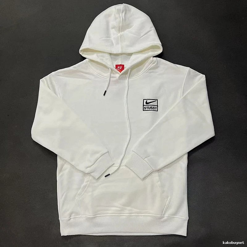 Nike White Zip Hoodie Weekend Wear Swoosh