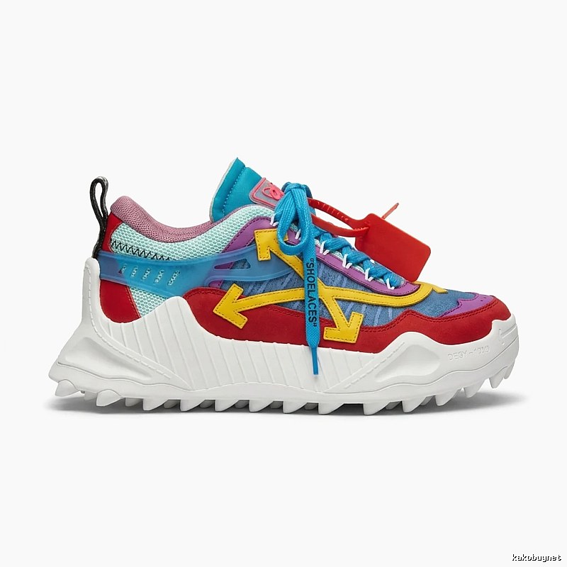 Off-White Colorful Trendy Sports Shoes