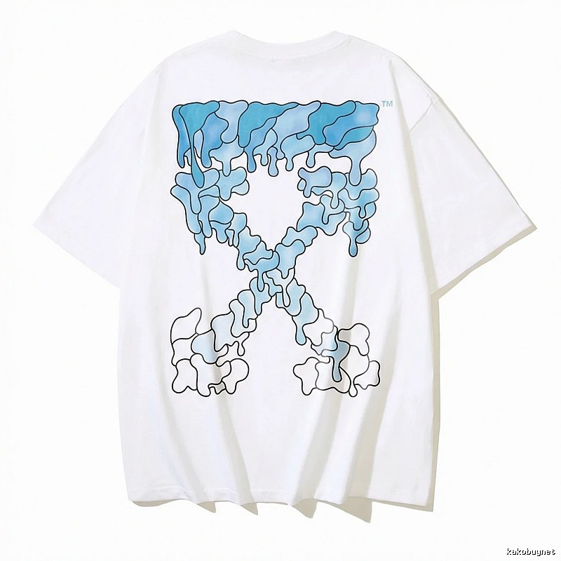 Off-White Gradient Blue Trendy T-shirt