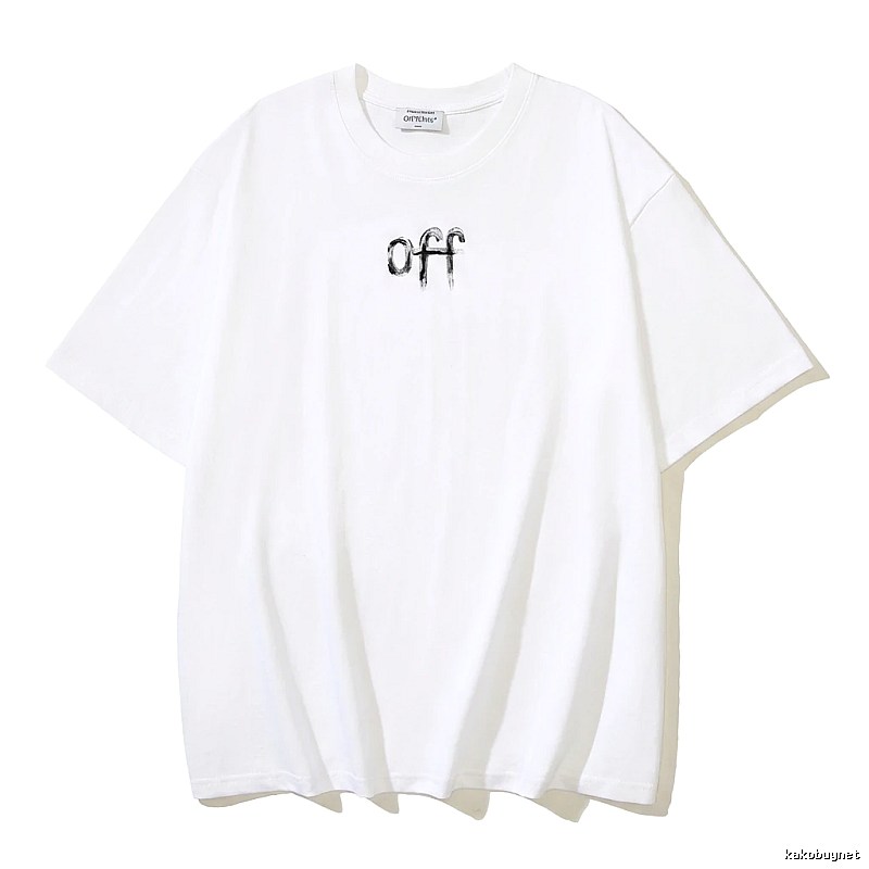 Off-White minimalist style white T-shirt