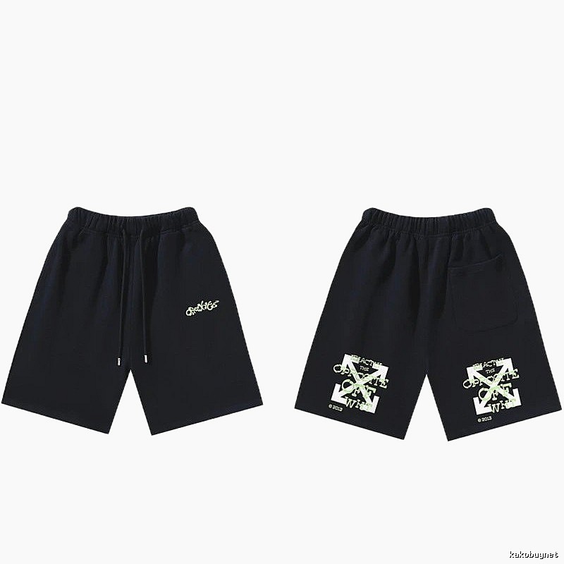 Off-White Style 008 Trendy Black Shorts