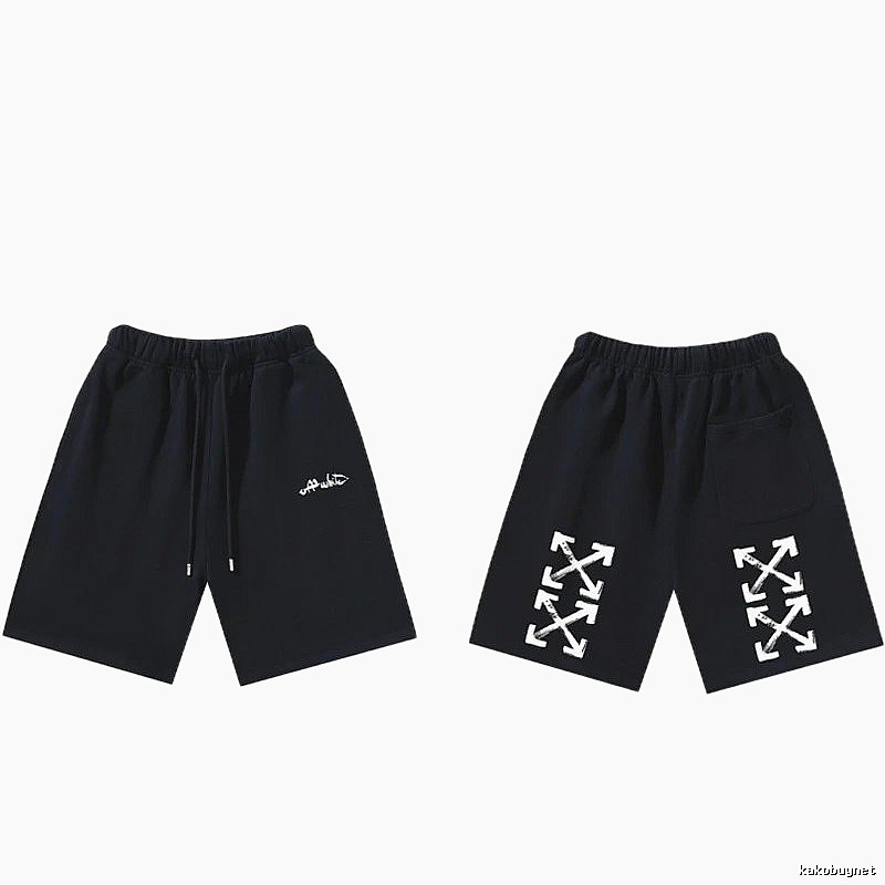 Off-White Style 009 Trendy Cool Black Shorts