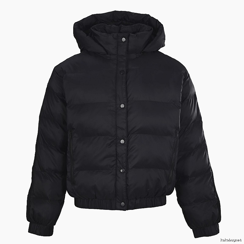 Outdoor Edit Hooded Puffer Jacket - Black