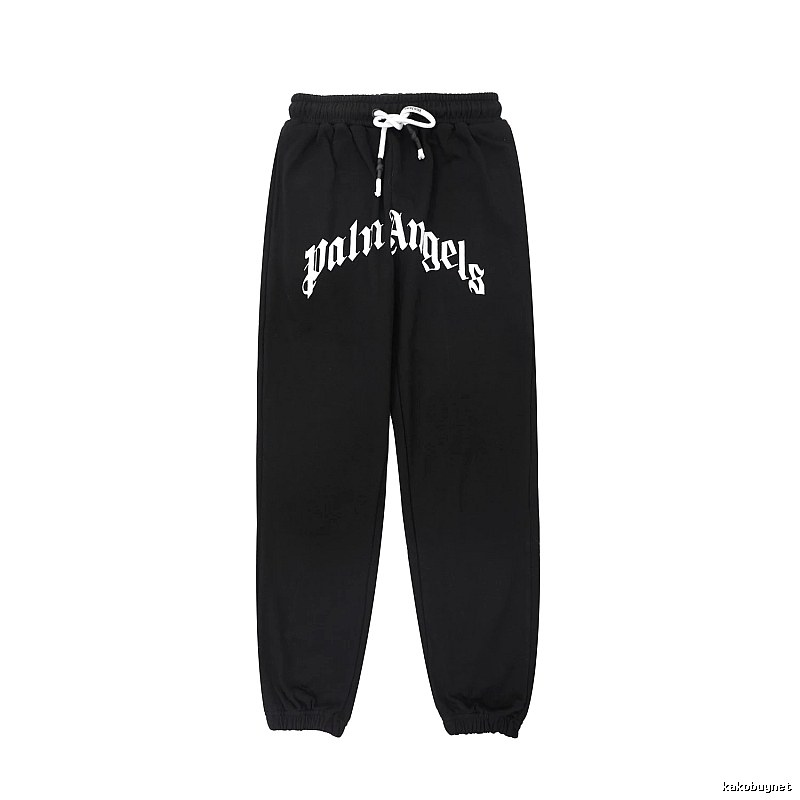 Palm Angels Gothic Style Black Sweatpants