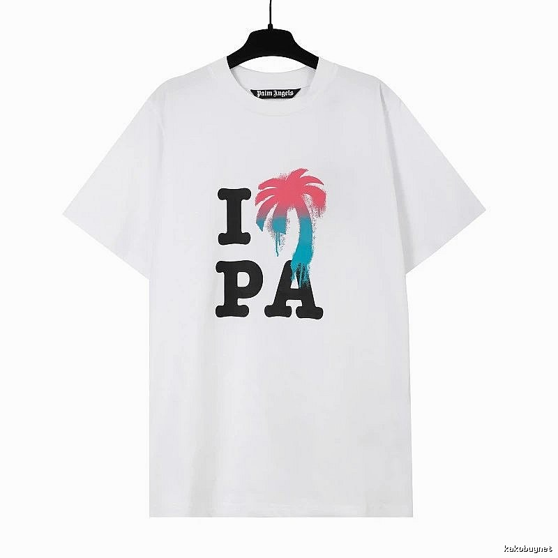 Palm Angels Weekend Logo T-shirt White Palm Tree for Weekend Wear