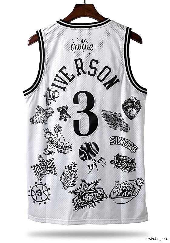 Philadelphia No. 3 Allen Iverson retro style jersey