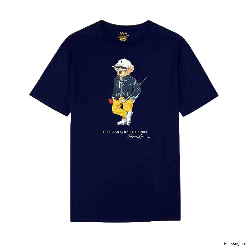 Ralph Lauren Bear Trendy Cool Sapphire Blue T-shirt