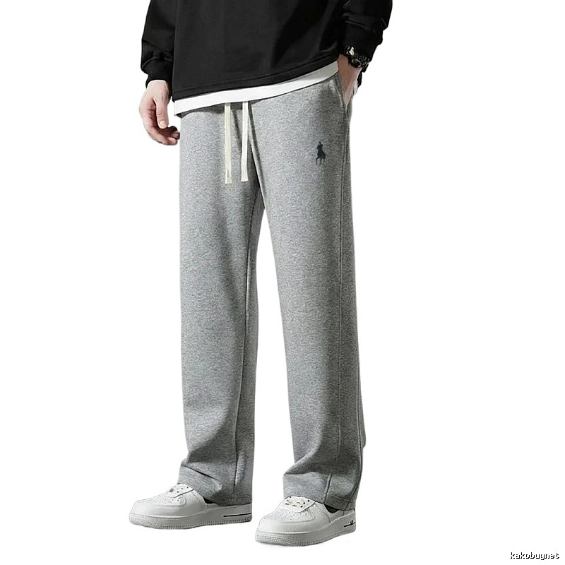Ralph Lauren fleece-lined casual grey sweatpants