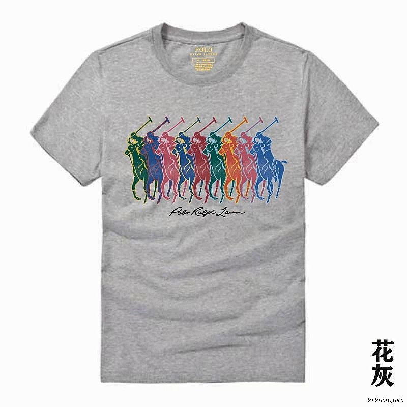 Ralph Lauren heathered grey polo-style T-shirt