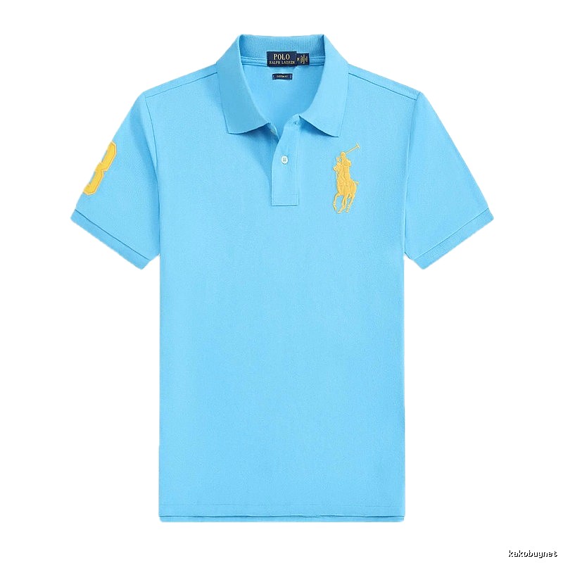 Ralph Lauren Polo series blue short-sleeved shirts