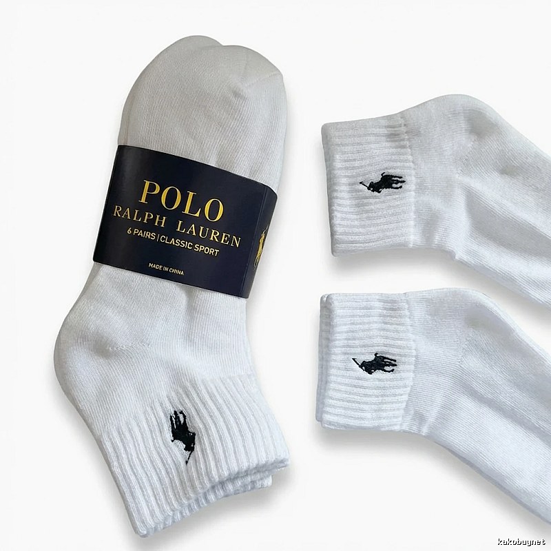 Ralph Lauren Polo Sporty White Socks