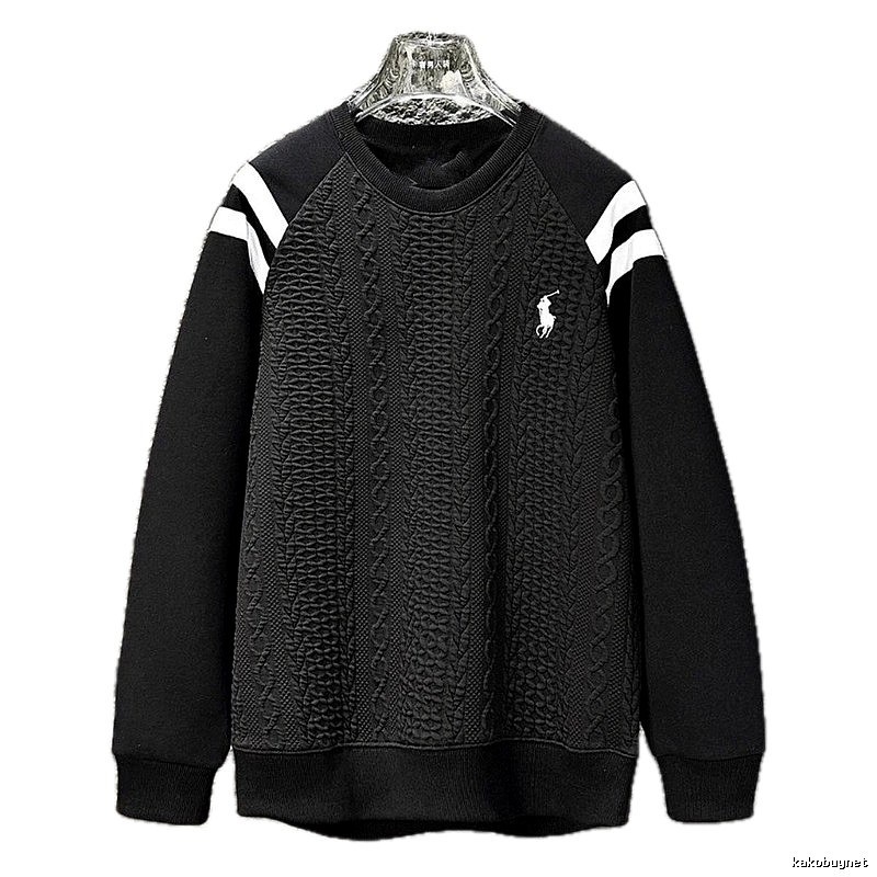 Ralph Lauren retro-style black sweatshirt