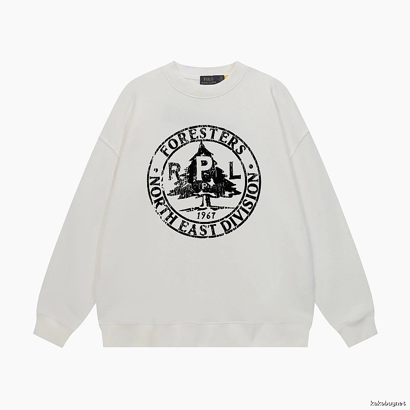 Ralph Lauren retro-style white sweatshirt