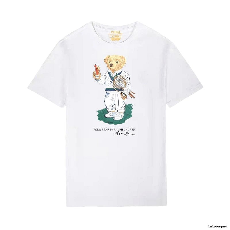 Ralph Lauren Teddy Bear Series White T-shirt