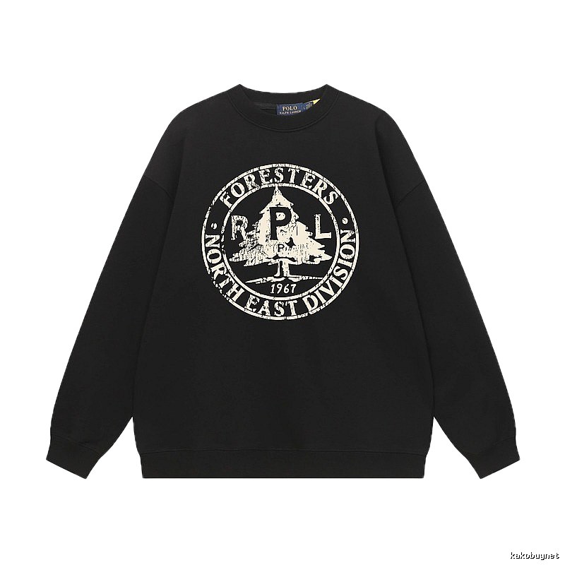 Ralph Lauren vintage-style black sweatshirt