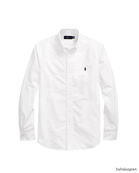 Ralph Lauren White Button-Down Shirt Casual Layering