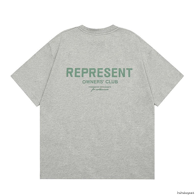 Represent Gray Style 801 Owners Club T-Shirt Casual Layering Logo