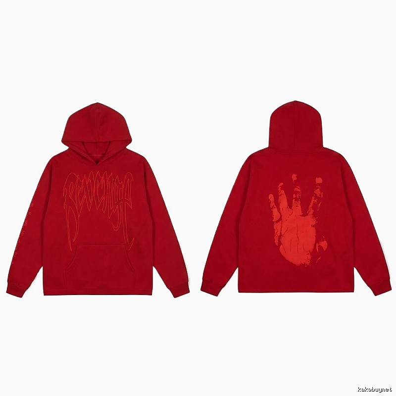 Revenge trendy and cool style red hoodie