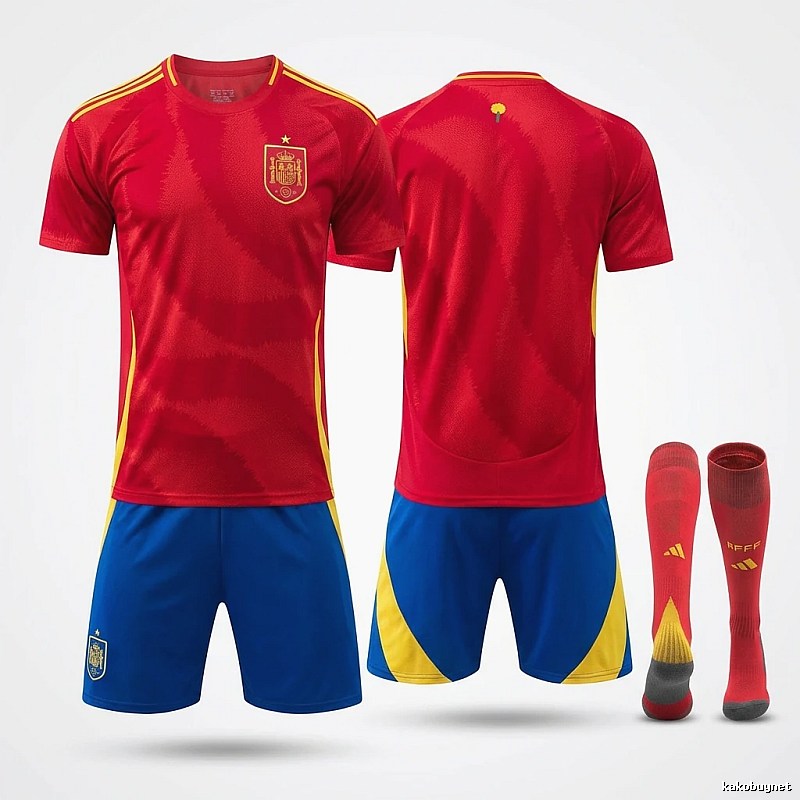 Spanish team uniform sporty red
