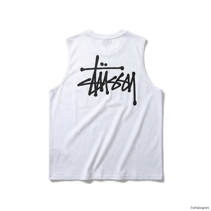 Stussy basic simple white vest