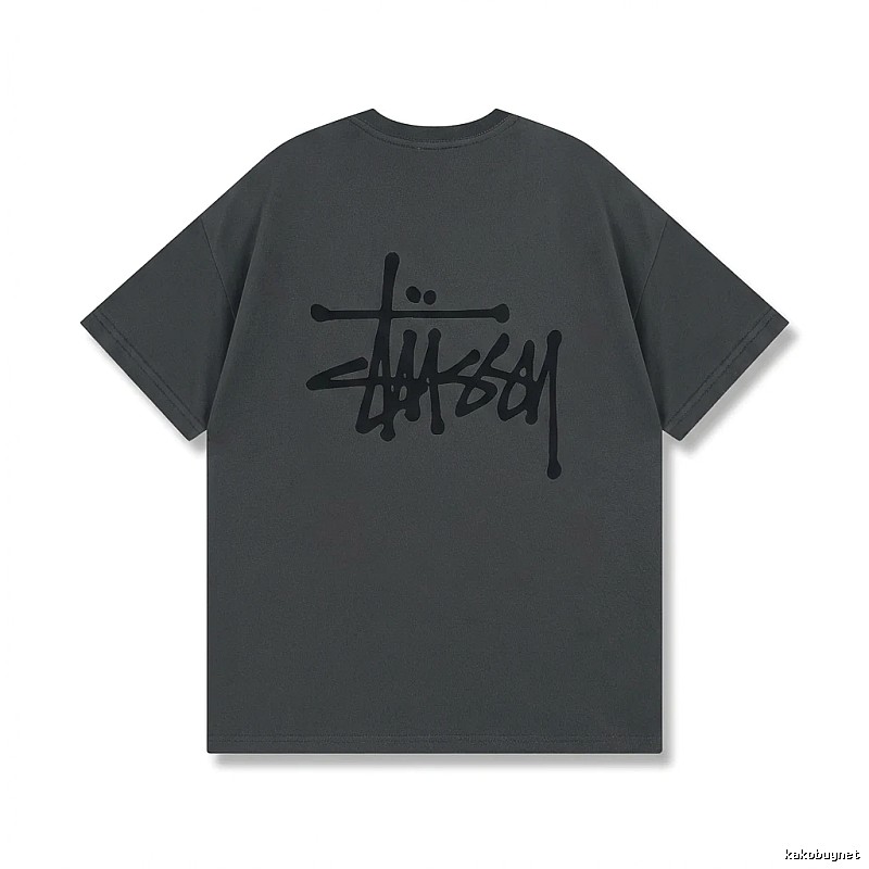 Stussy basic street style gray T-shirt