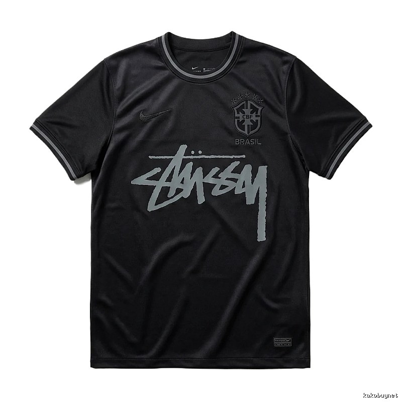 Stussy graffiti-style black T-shirt