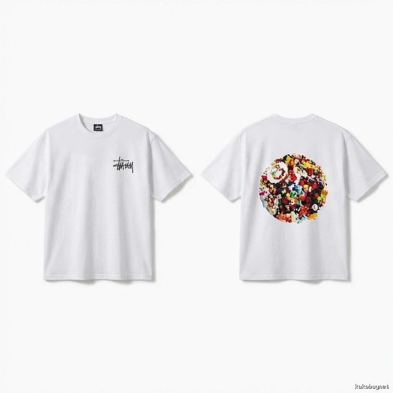 Stussy Graffiti Trendy White T-shirt