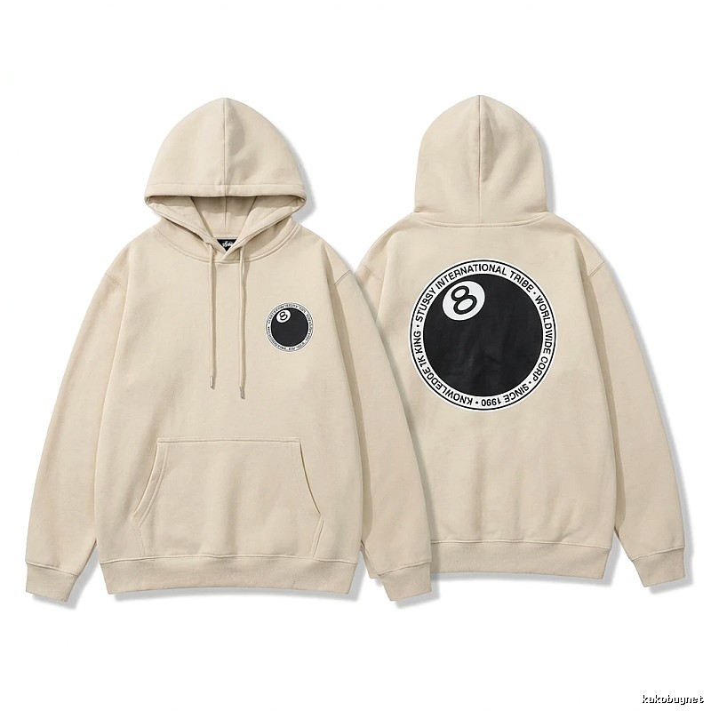 Stussy No.8 Ball Casual Style Sweatshirt
