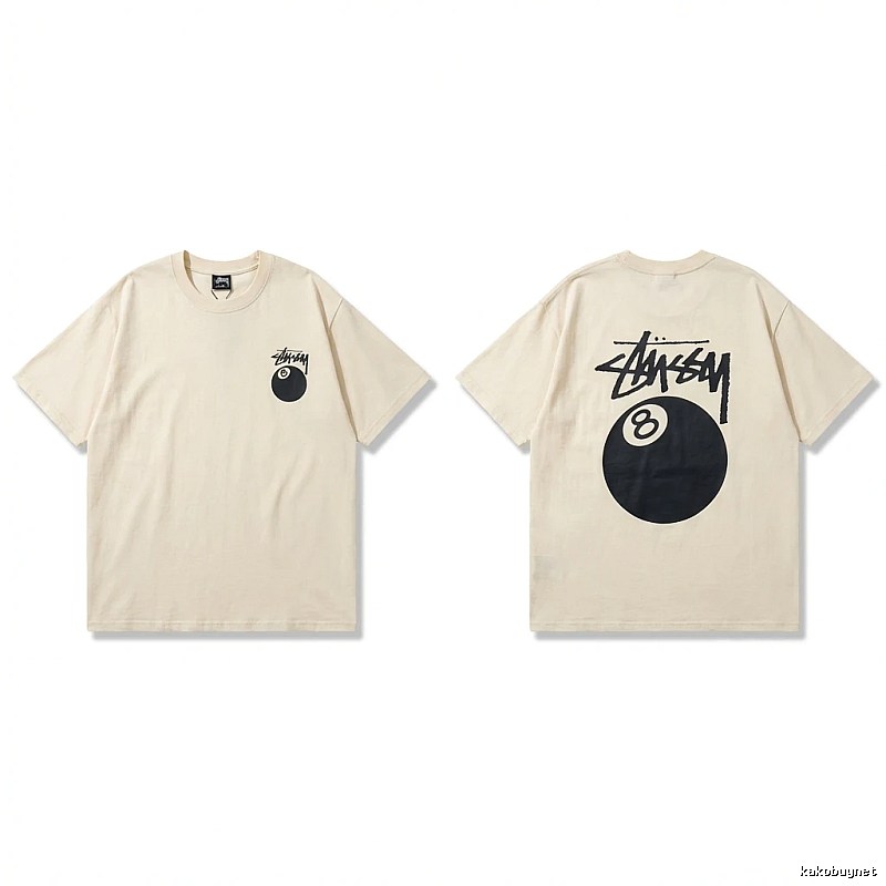 Stussy No.8 Ball Series Retro-Style T-Shirt