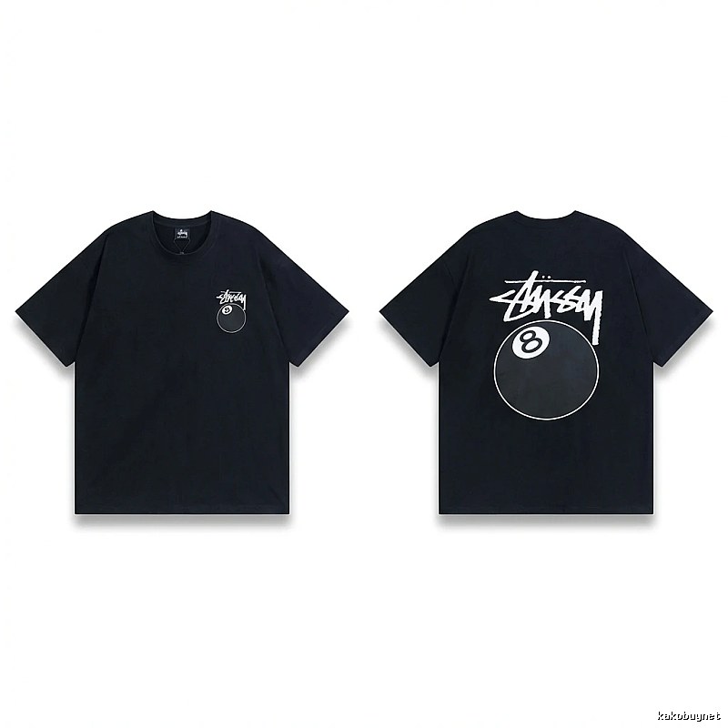 Stussy No.8 Ball Style Black T-shirt