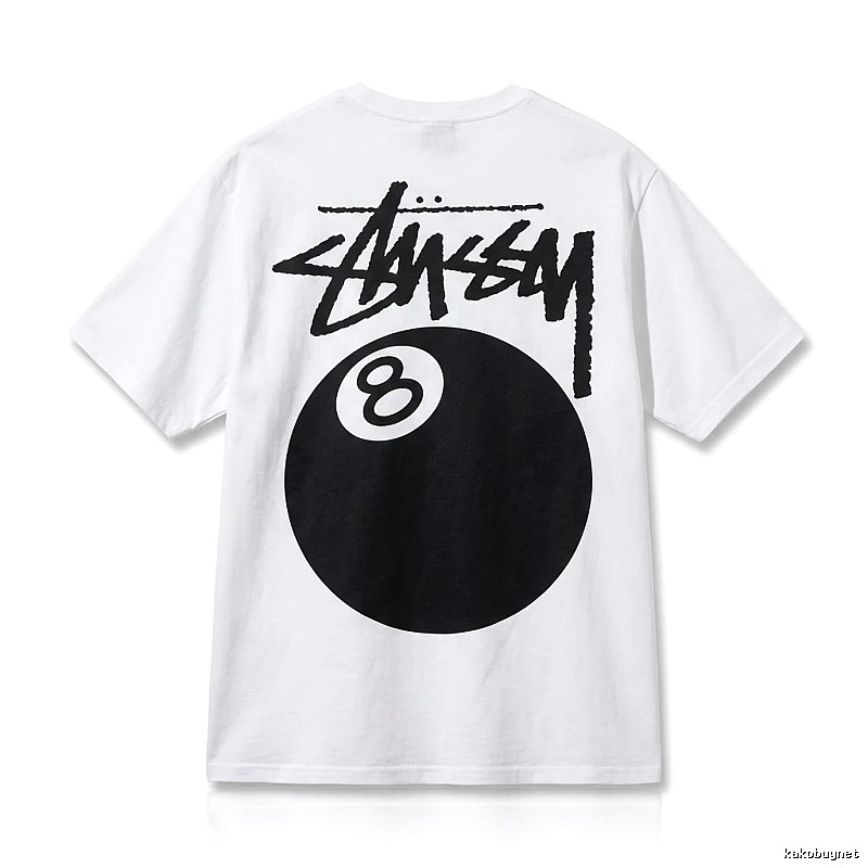 Stussy No.8 Ball White T-shirt