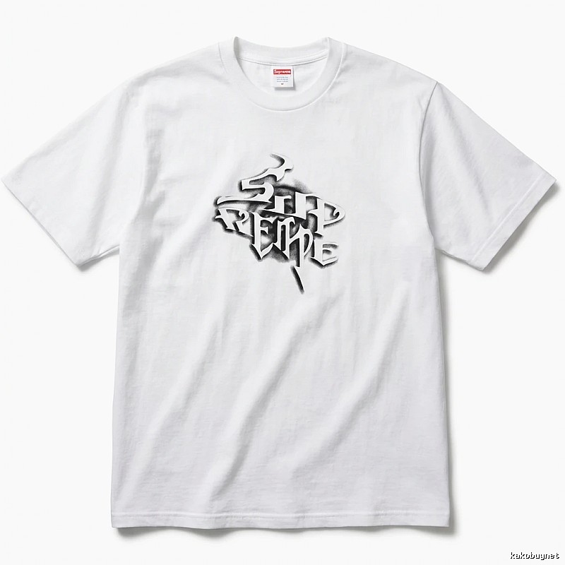 Supreme Gothic Style White T-shirt