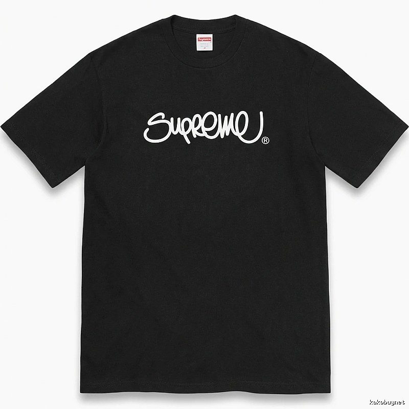 Supreme minimalist style black T-shirt