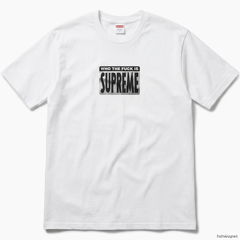Supreme - printed trendy brand white T - shirt