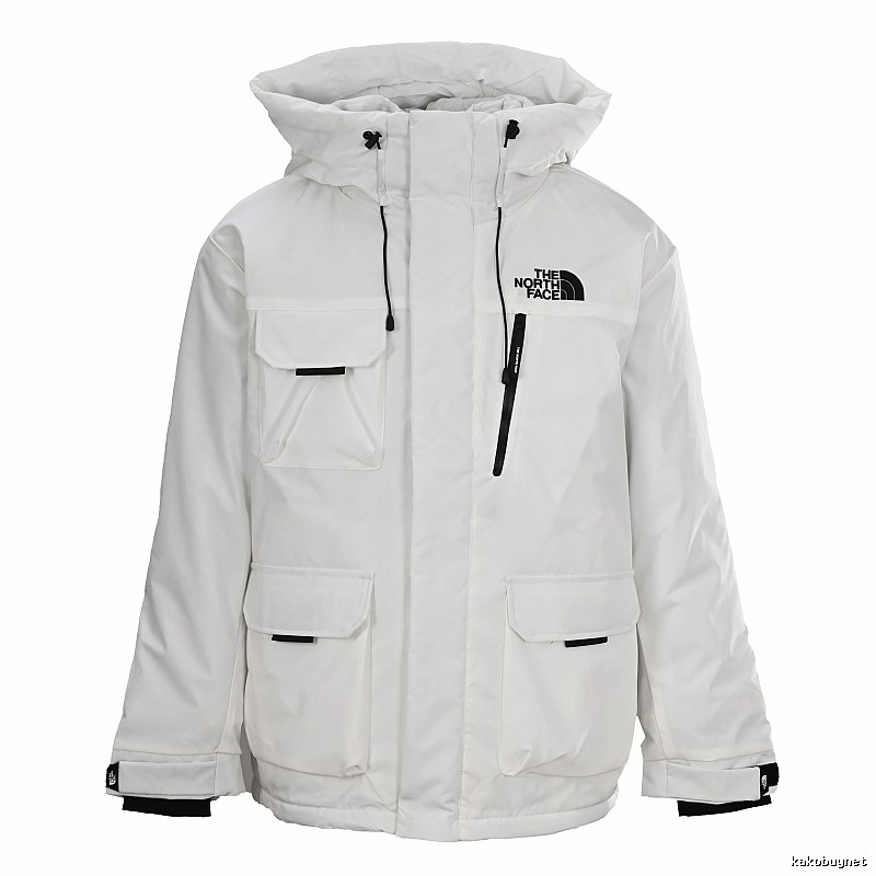 The North Face Utility Snow Jacket with hooded build in White