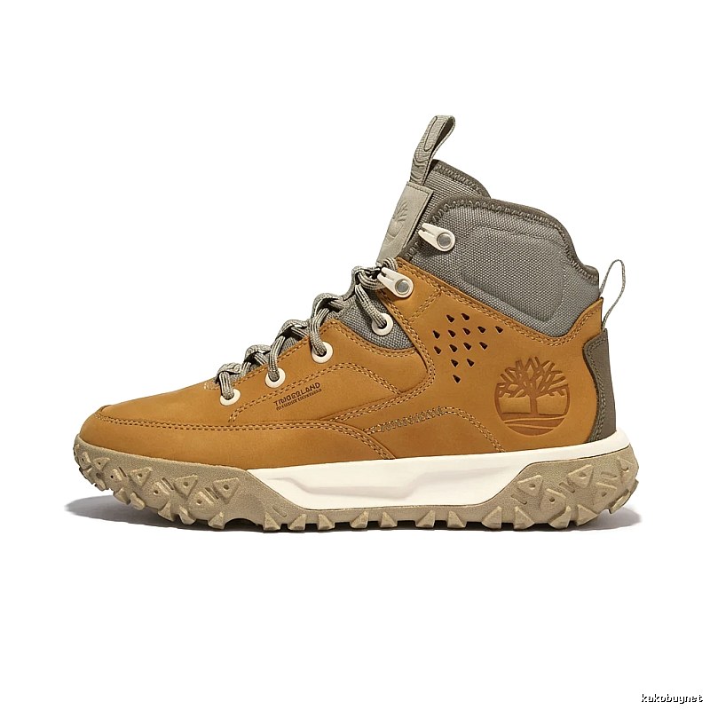 Timberland Outdoor Style Brown-Gray High-Top Shoes