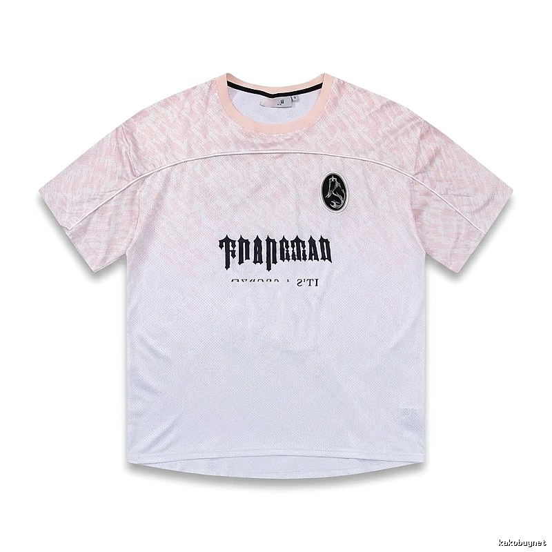 Trapstar Gradient Style Pink and White T-shirt